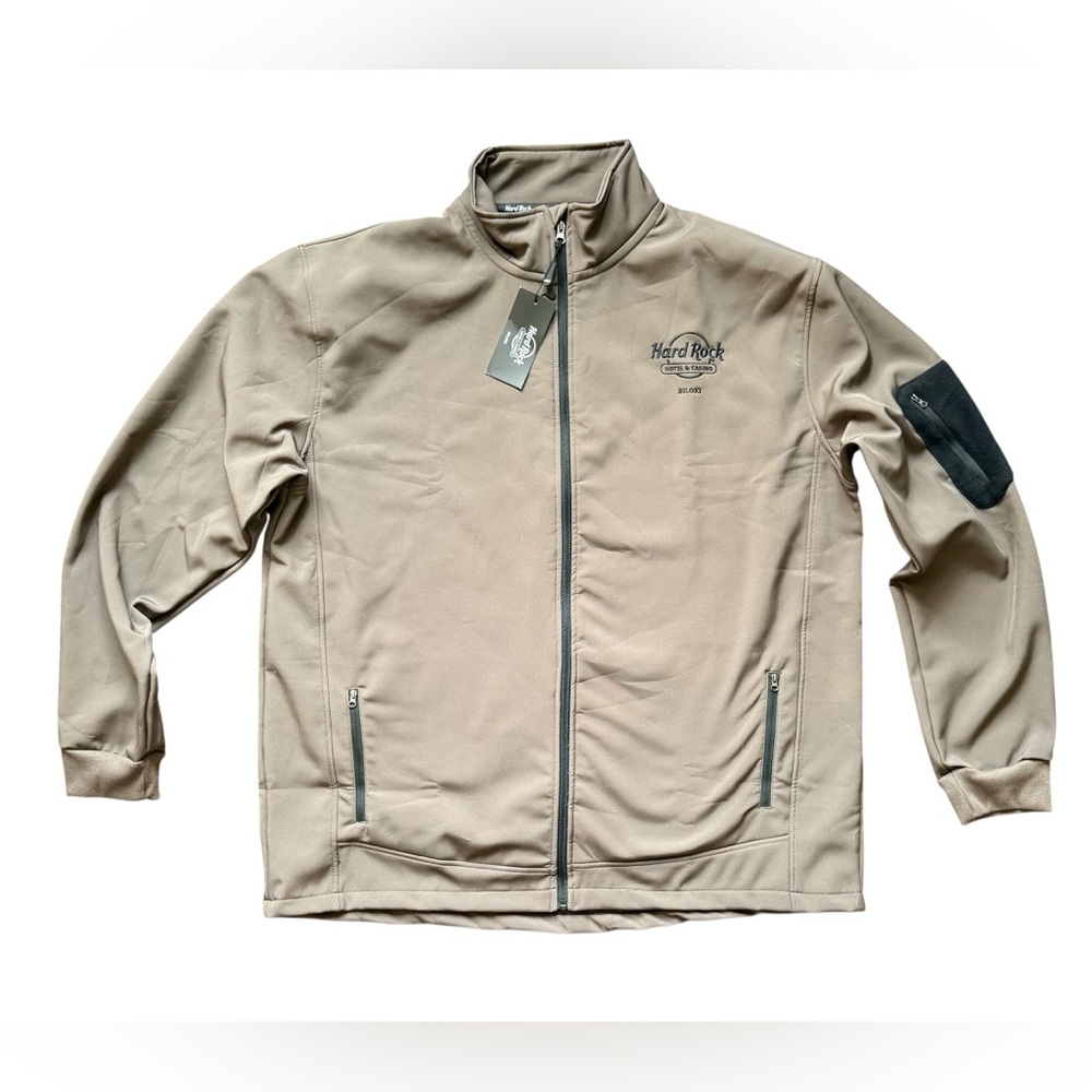 Hard Rock Cafe Men's Tan Jacket NWT - size 5XL